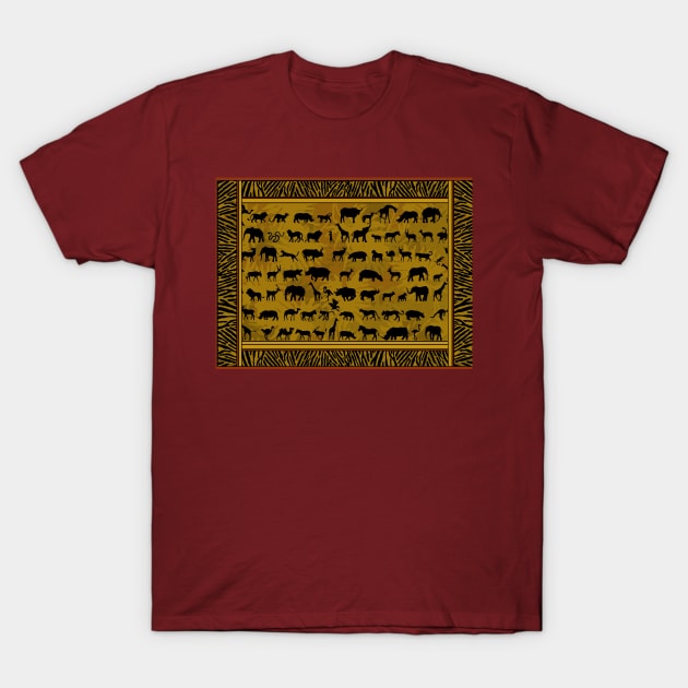 Wild African Animals T-Shirt by Zodiart